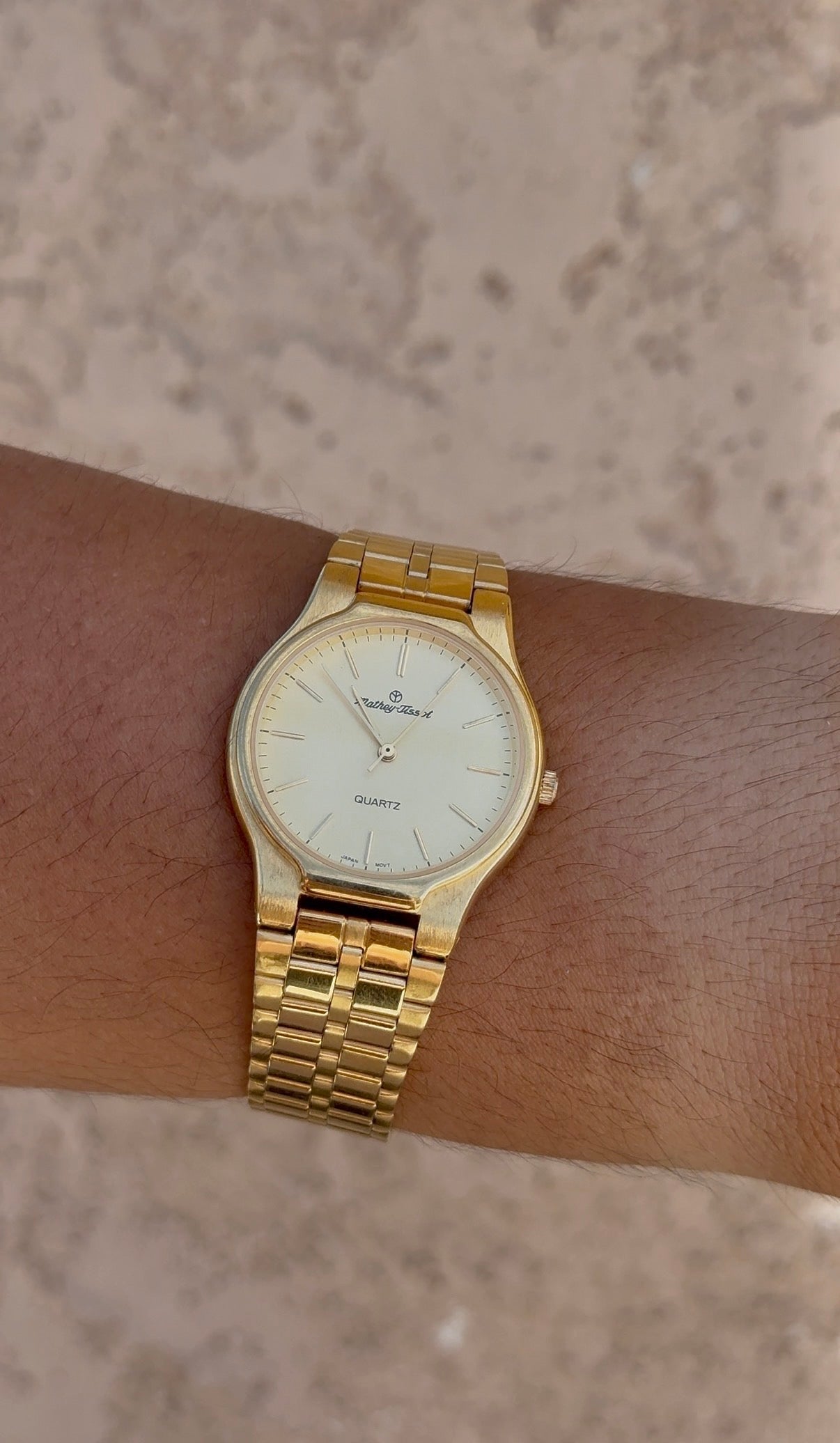 1990’s Mathey-Tissot Gold Tone Quartz Watch