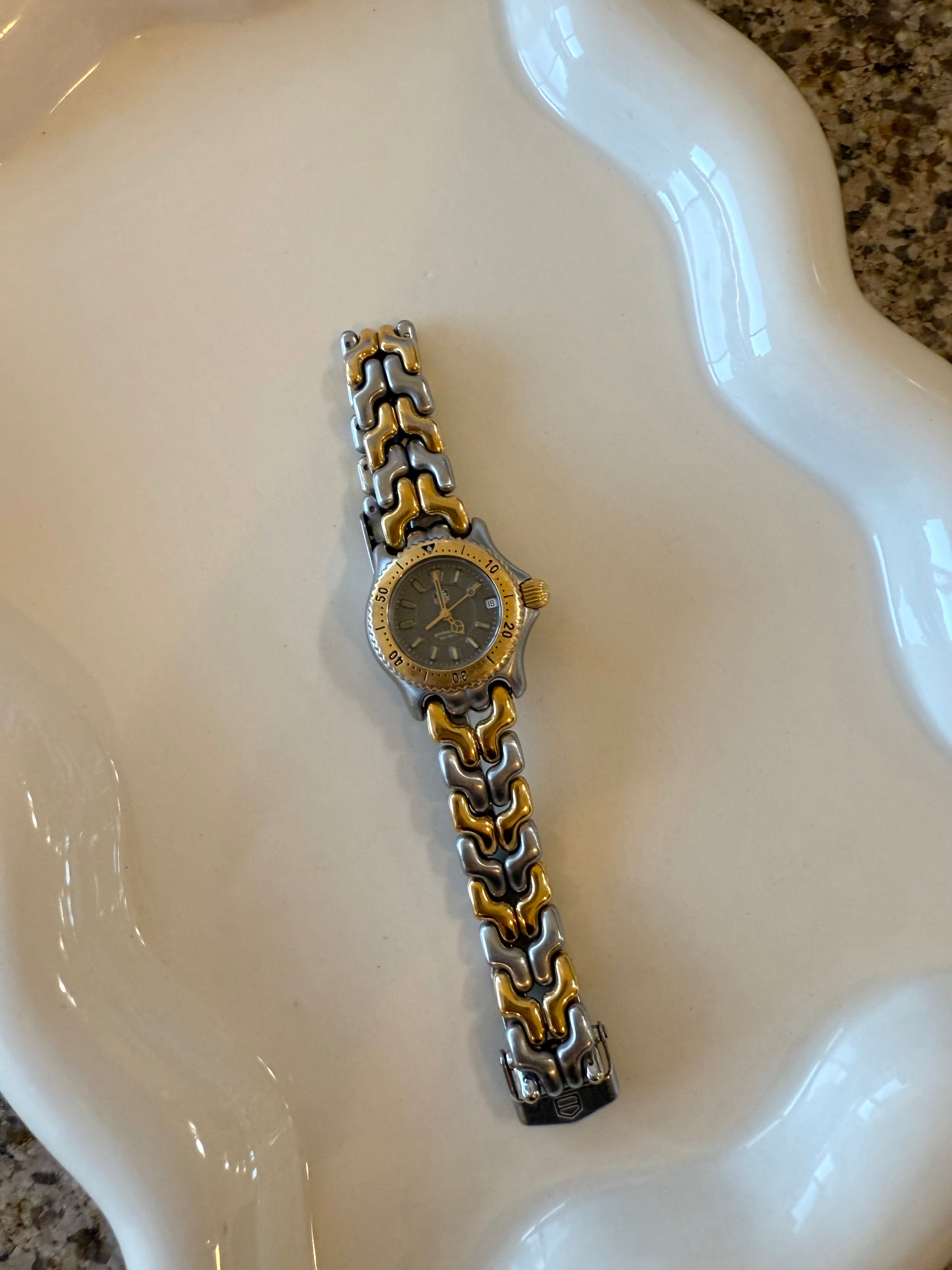 1990’s TAG Heuer WG1420-0 Two Tone SEL Professional 200m Watch