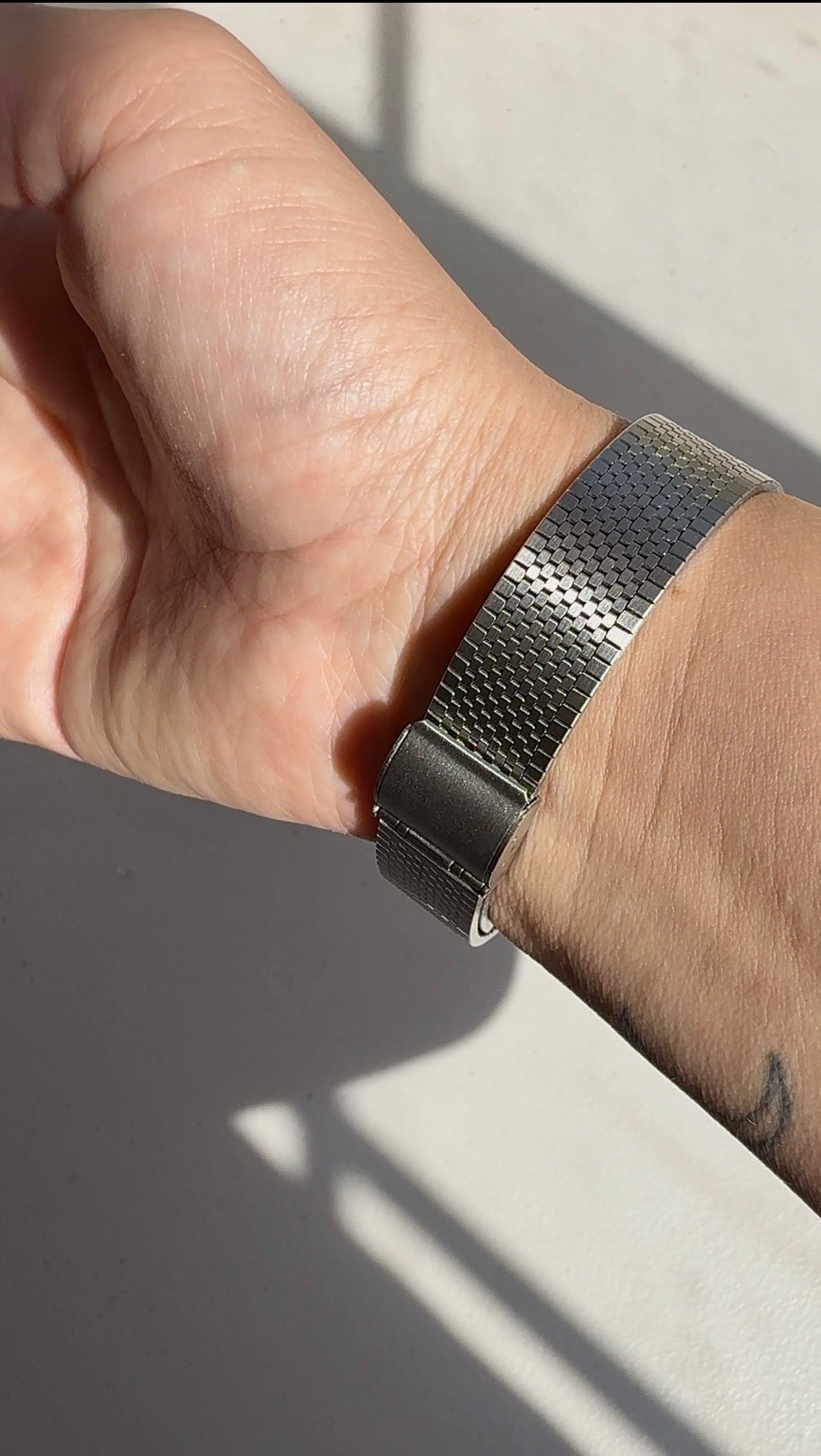 1996 Seiko Quartz SX Silver Tone Tank Watch