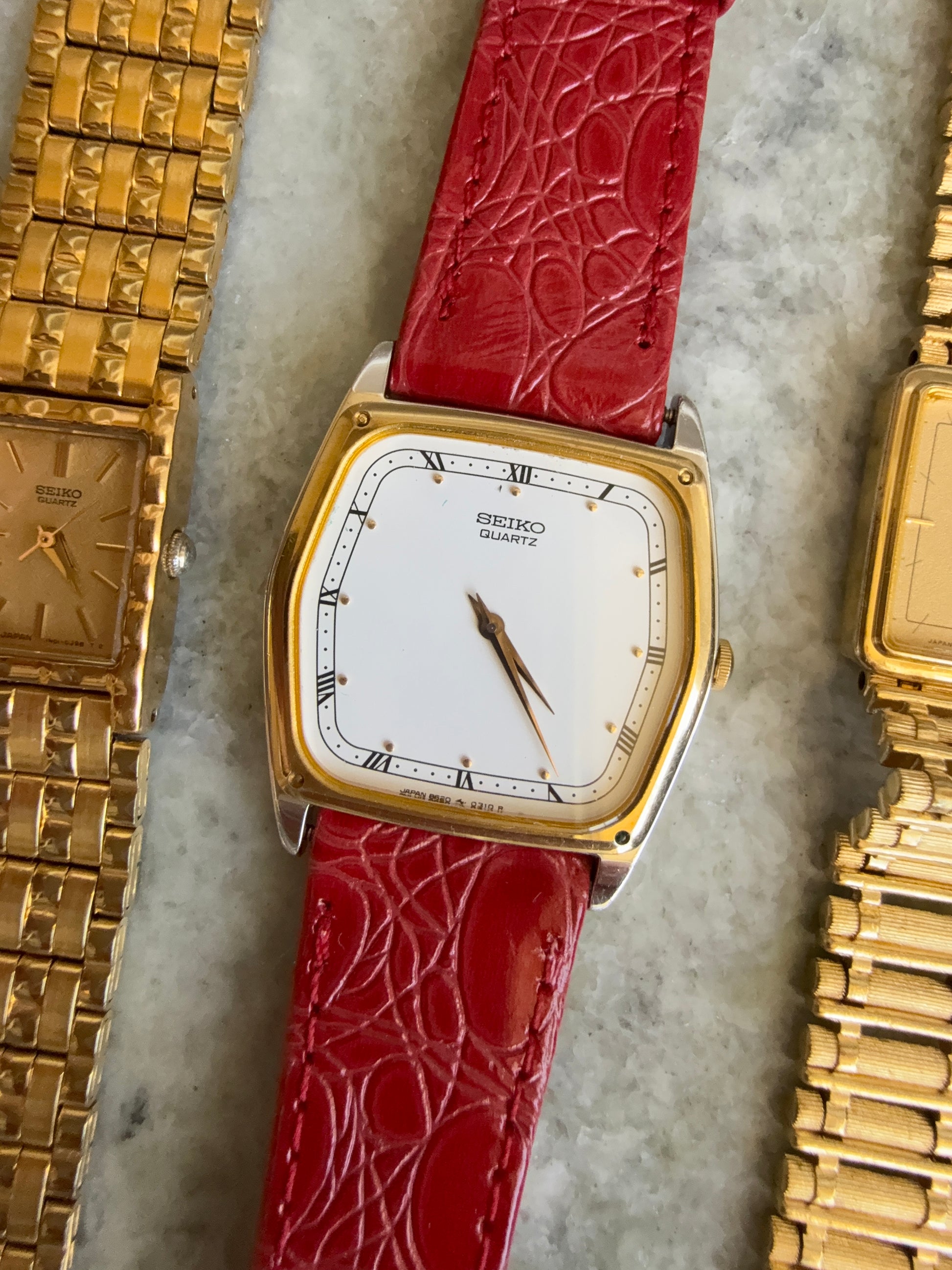 1982 Seiko Quartz Hexagon Tank Watch
