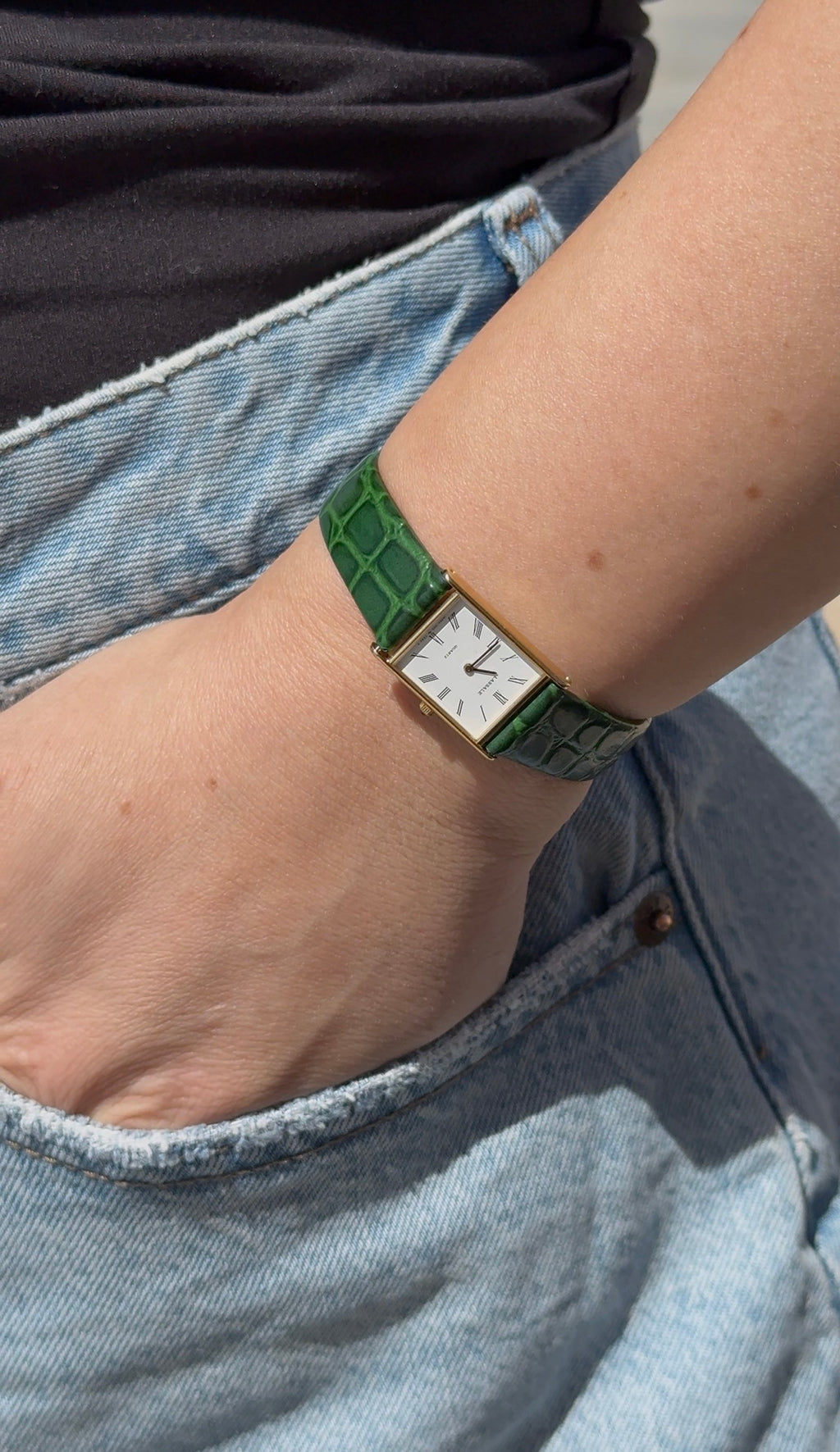 1988 Seiko Lassale Quartz Roman Tank Watch