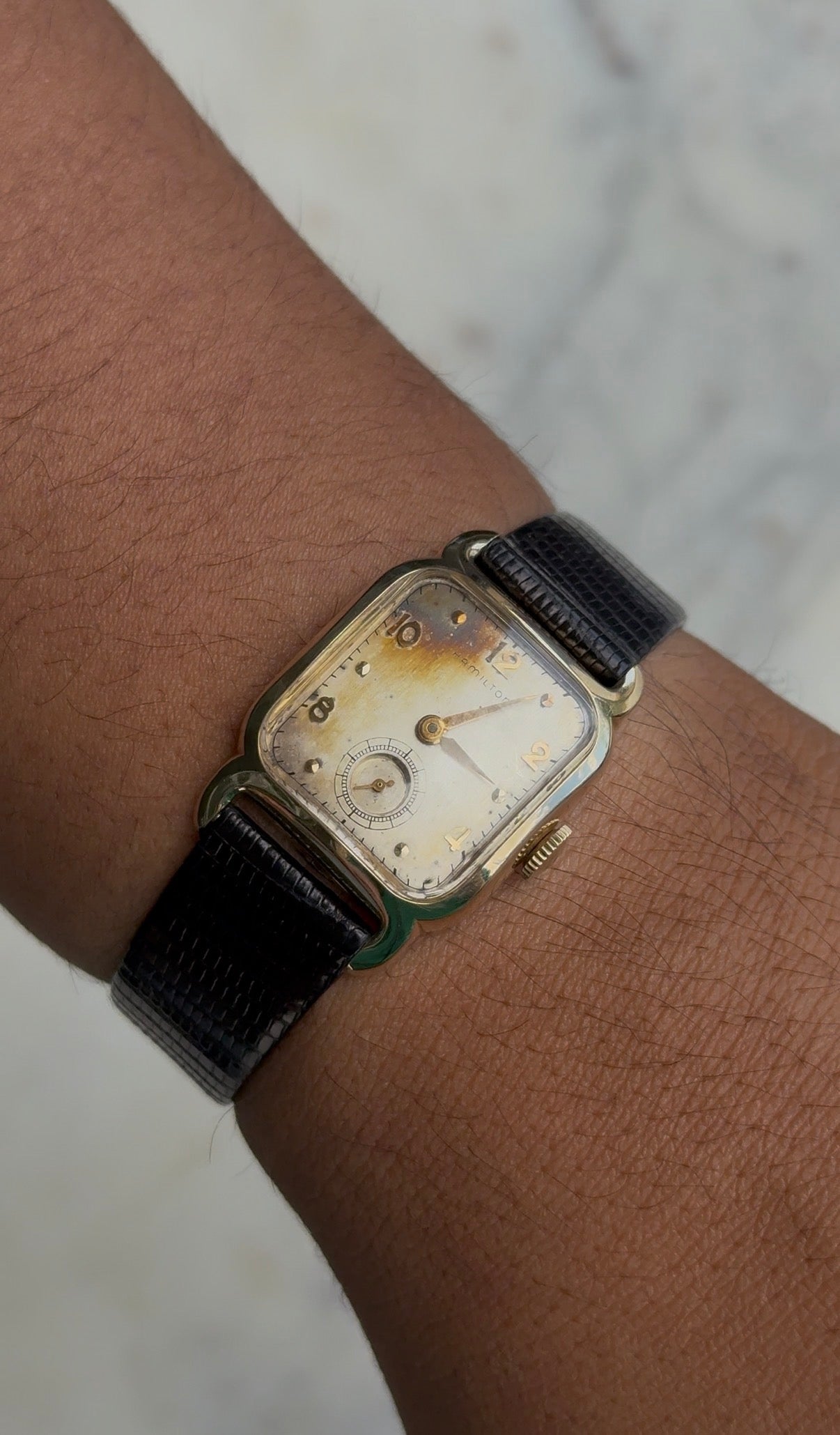 1950’s Hamilton “Carlton” Mechanical 10k GF Tank Watch