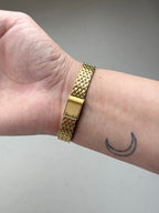 1991 Seiko Quartz SX Gold Tone Tank Watch