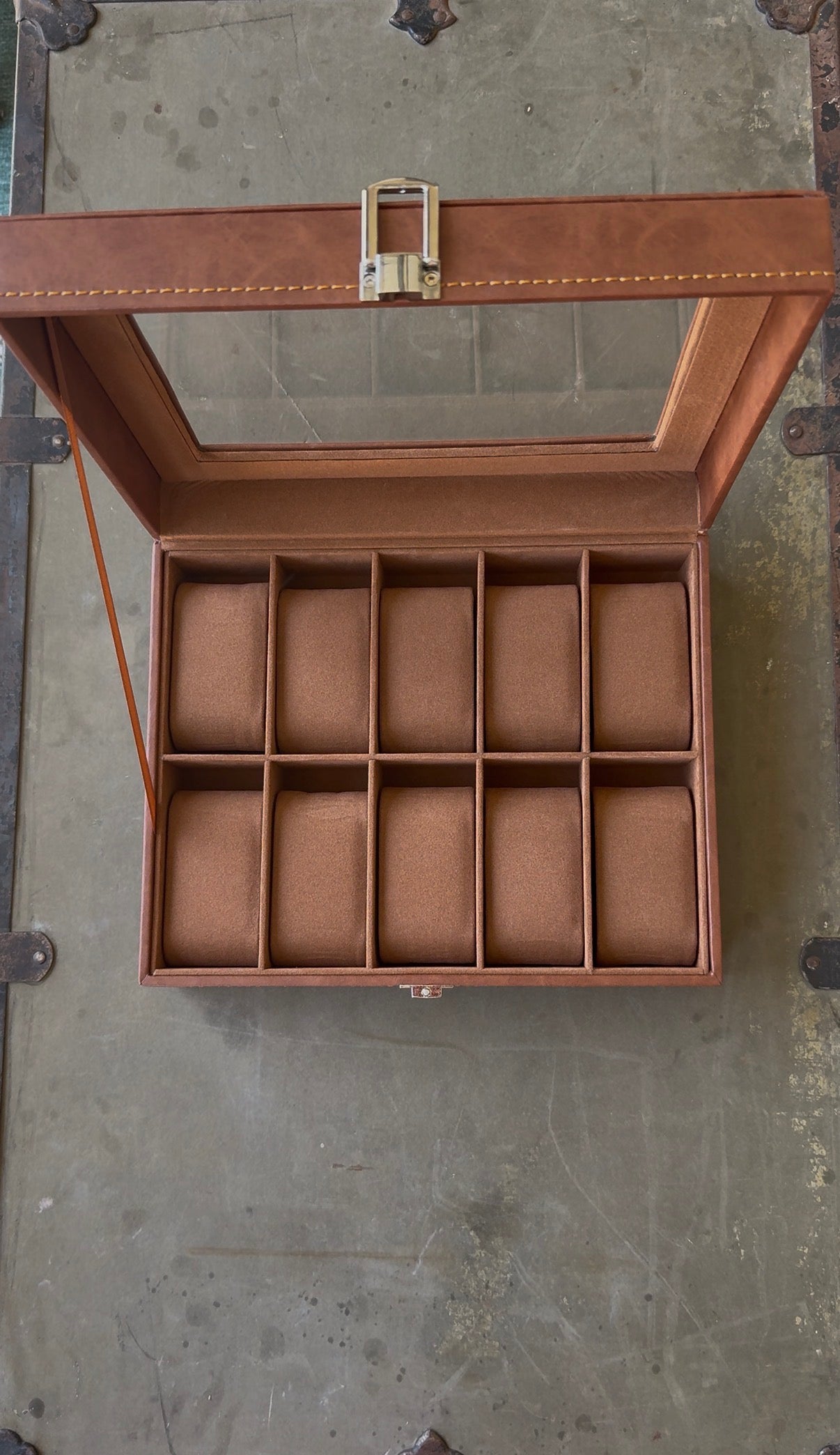 Premium 10-Slot Leatherette Watch Box