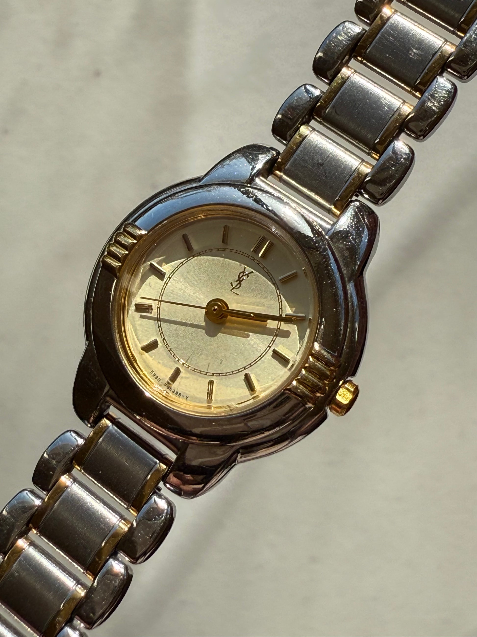 1990’s Yves Saint Laurent (YSL) Two Tone Watch