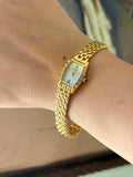 1995 Pulsar Quartz by SEIKO Diamond MOP Tonneau Bracelet Watch