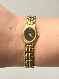 1983 Seiko Quartz Oval Gold Tone Watch