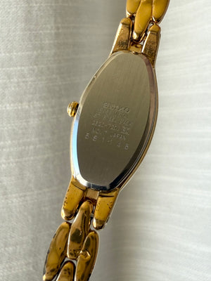 1995 Seiko Gold Tone MOP Oval Watch