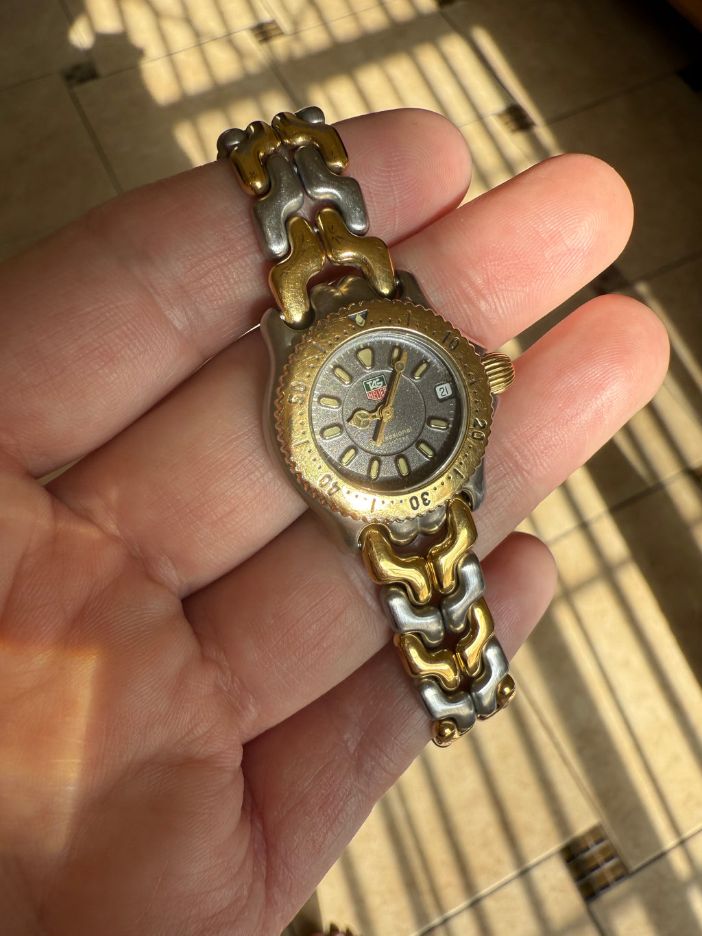 1990’s TAG Heuer WG1420-0 Two Tone SEL Professional 200m Watch