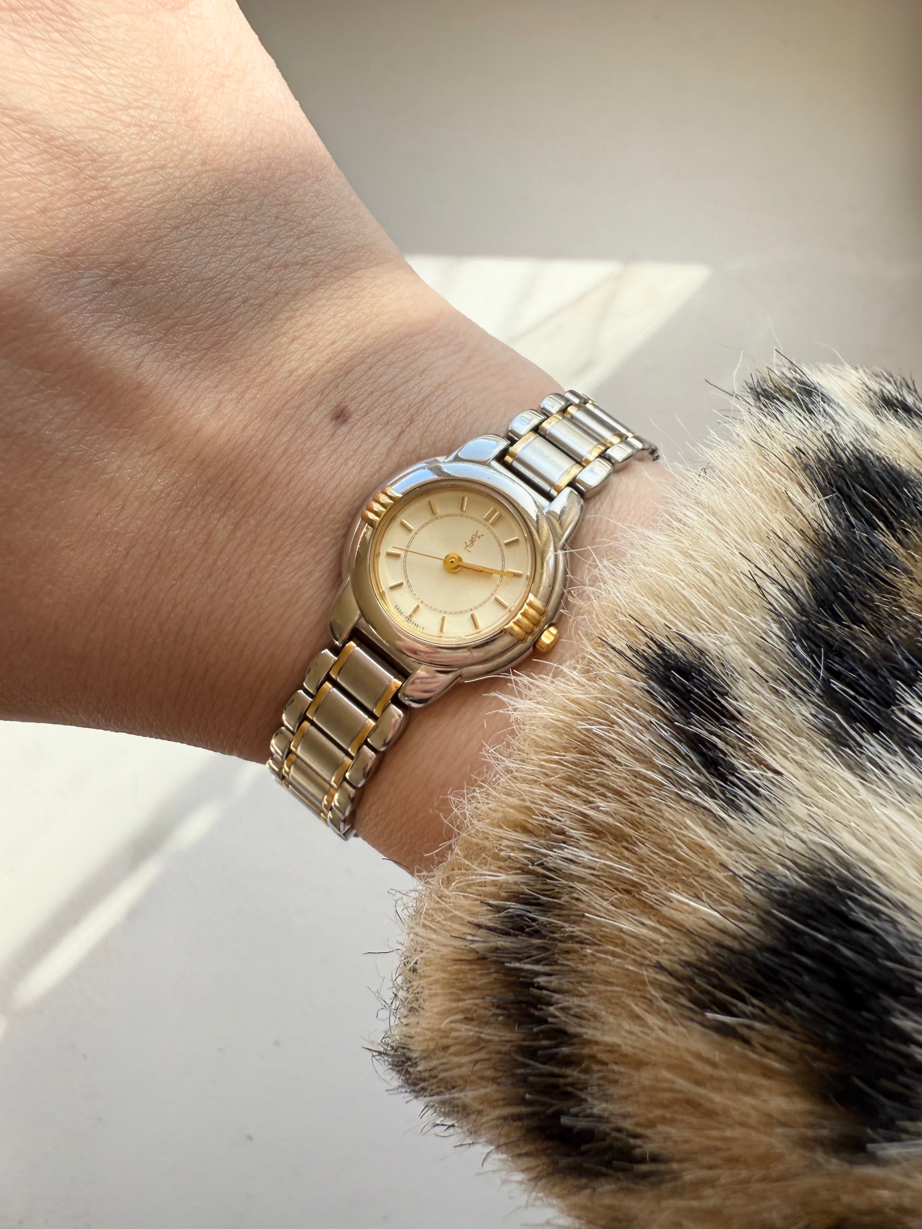 1990's Yves Saint Laurent (YSL) Two Tone Watch – River Moons Vintage