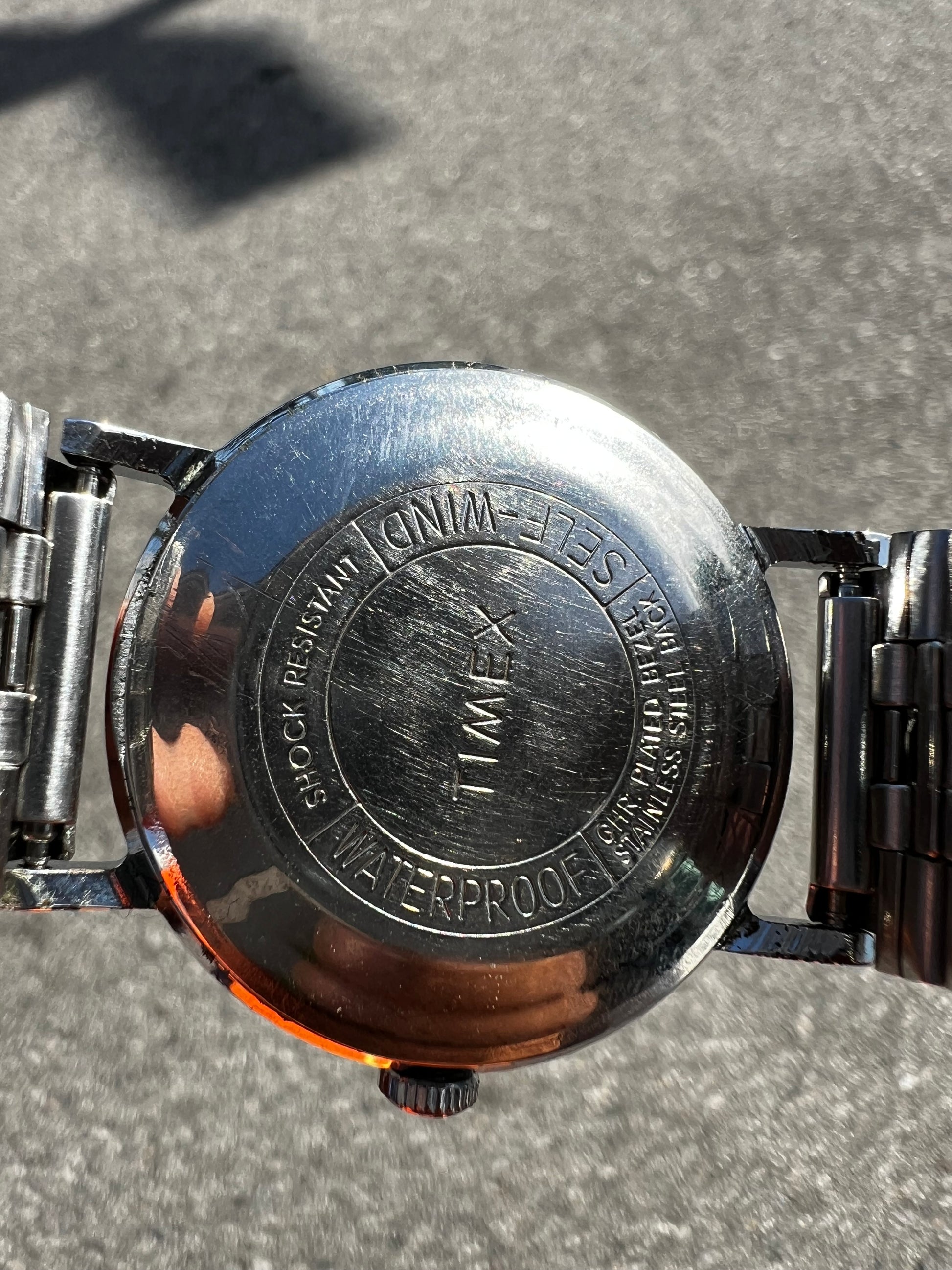 1964 Timex Self Wind Silver Tone Watch