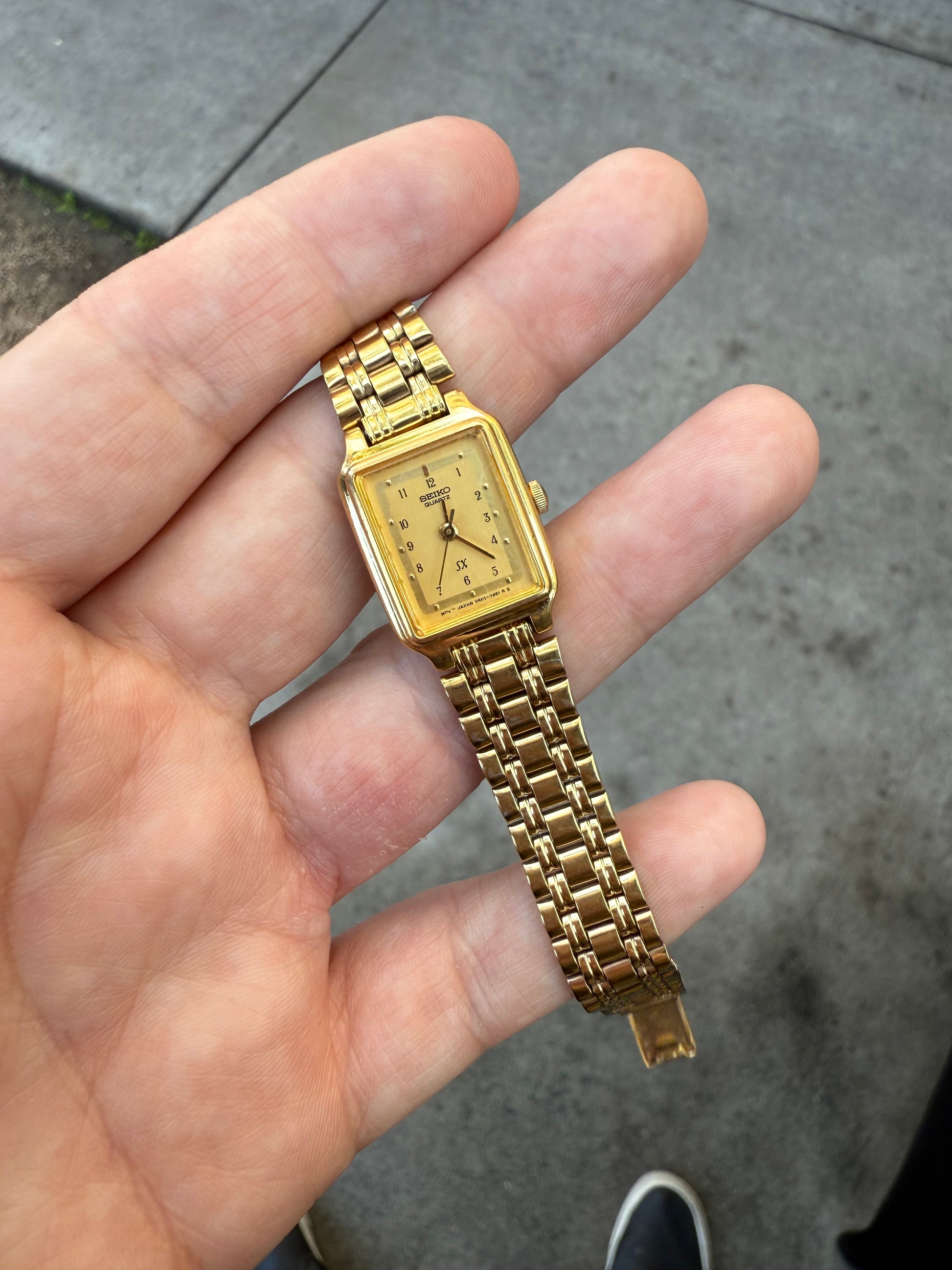 1991 Seiko Quartz Gold Tone Tank