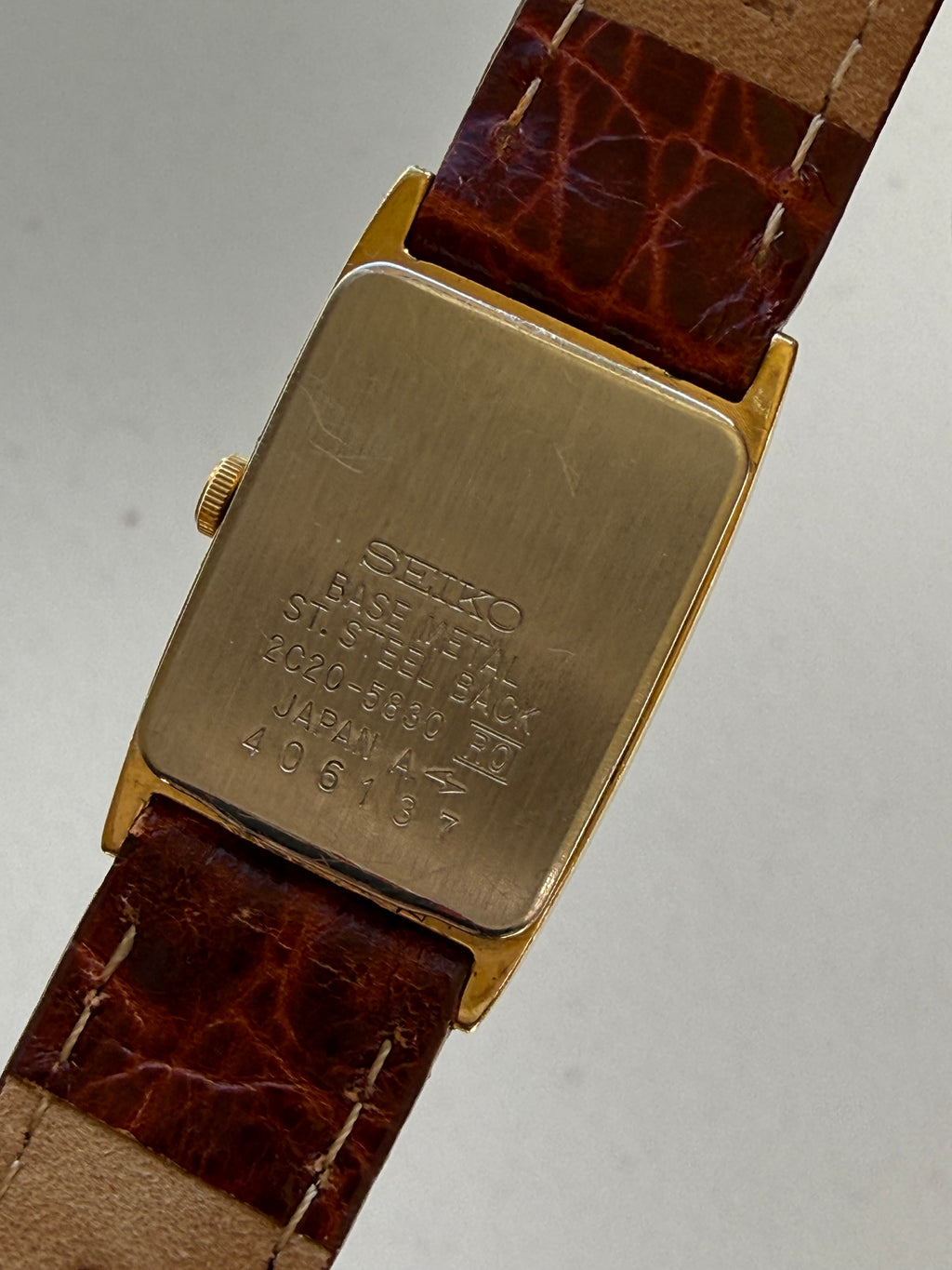 1984 Seiko Quartz Gold Tone Tank