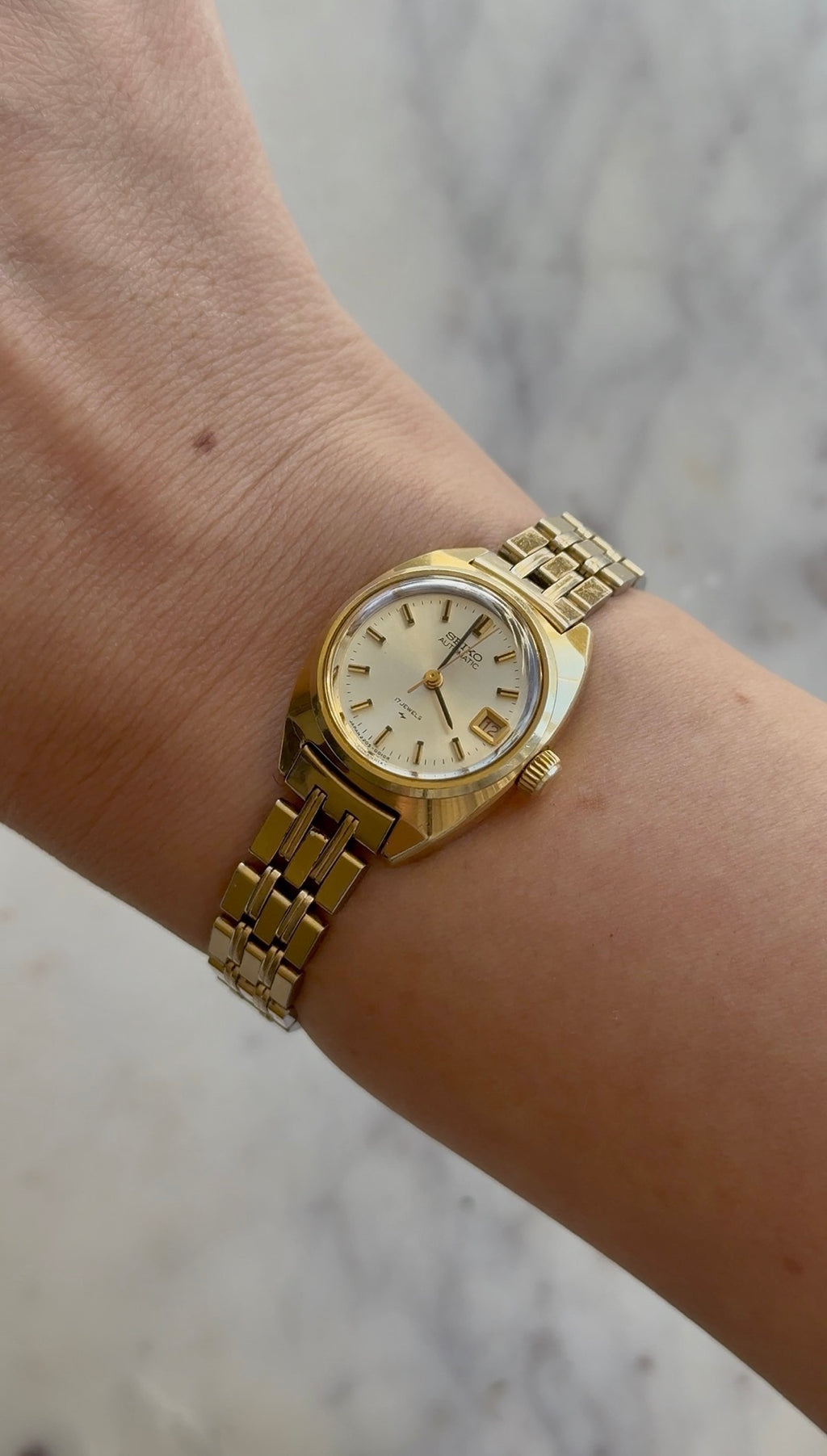1971 Seiko Automatic 17 Jewels Gold Plated Date-Just Watch