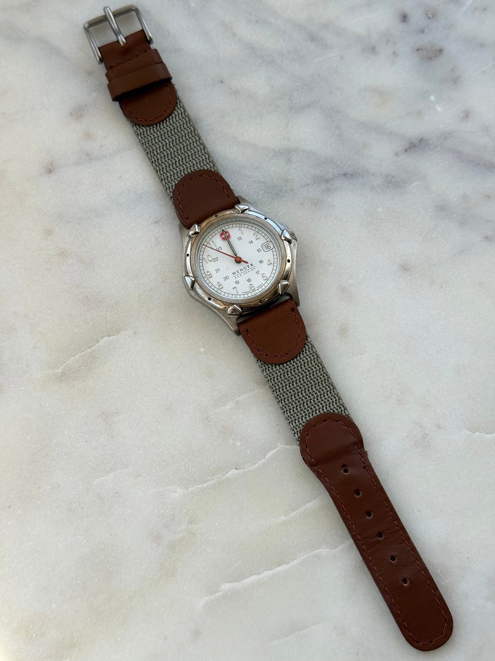 1990’s Wenger Quartz Date Just S.A.K. Swiss Made Watch