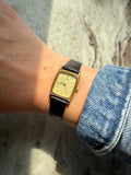1987 Seiko Quartz Gold Tone Tank Watch