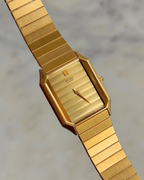 1984 Seiko Quartz Gold Plated Tank Watch