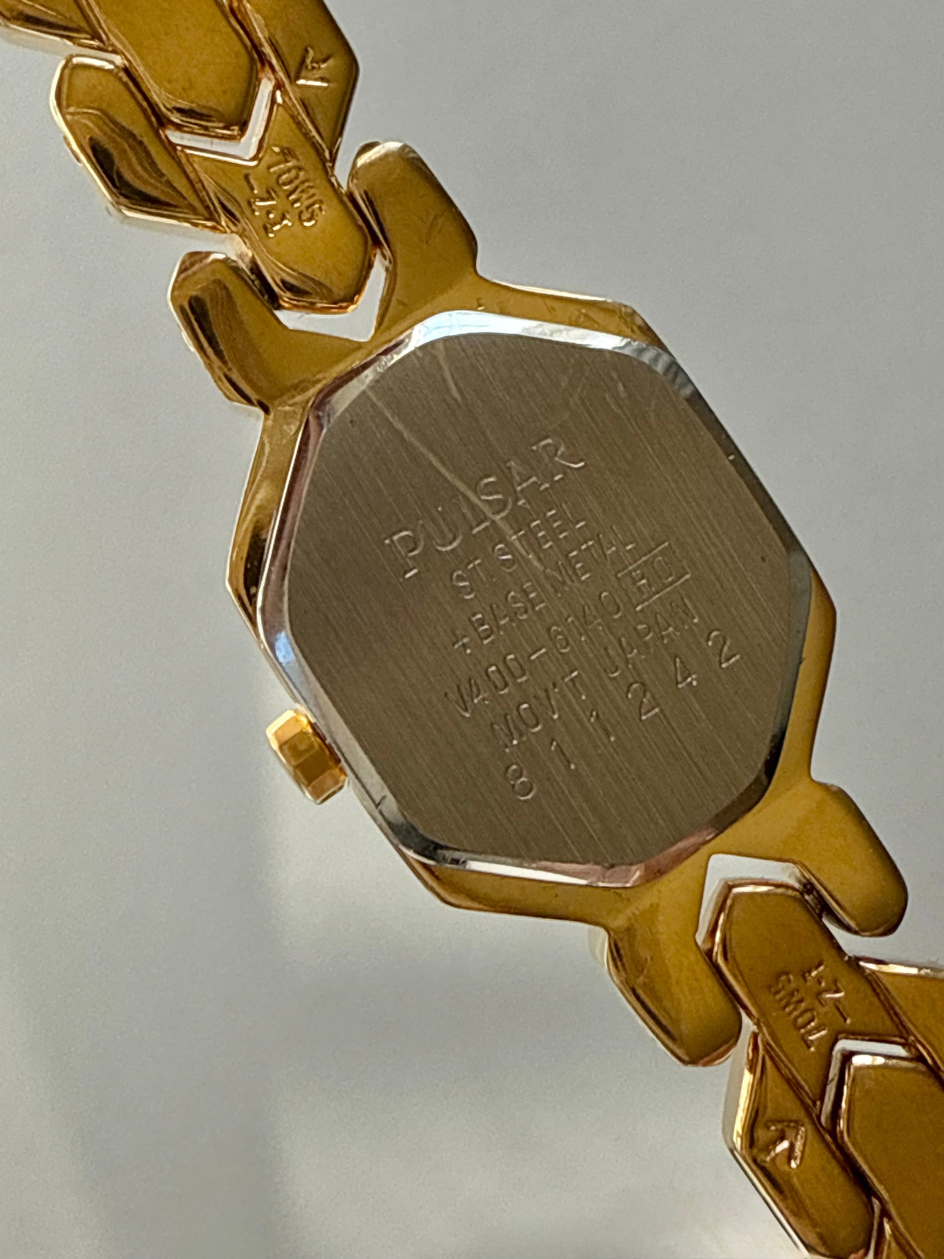 1988 (NOS) Pulsar by SEIKO Gold Tone Bracelet Watch