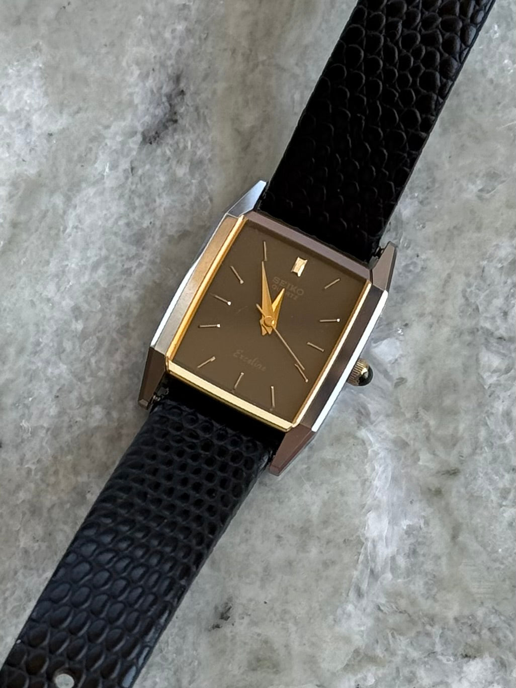 1985 Seiko Exceline Quartz Tungsten Carbide Tank