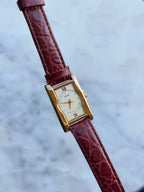 1988 Seiko Quartz (NOS) Gold Tone Tank Watch