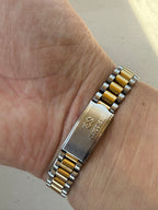 1990 Seiko Quartz “Presidential” Buckley Two Tone Day Date Watch