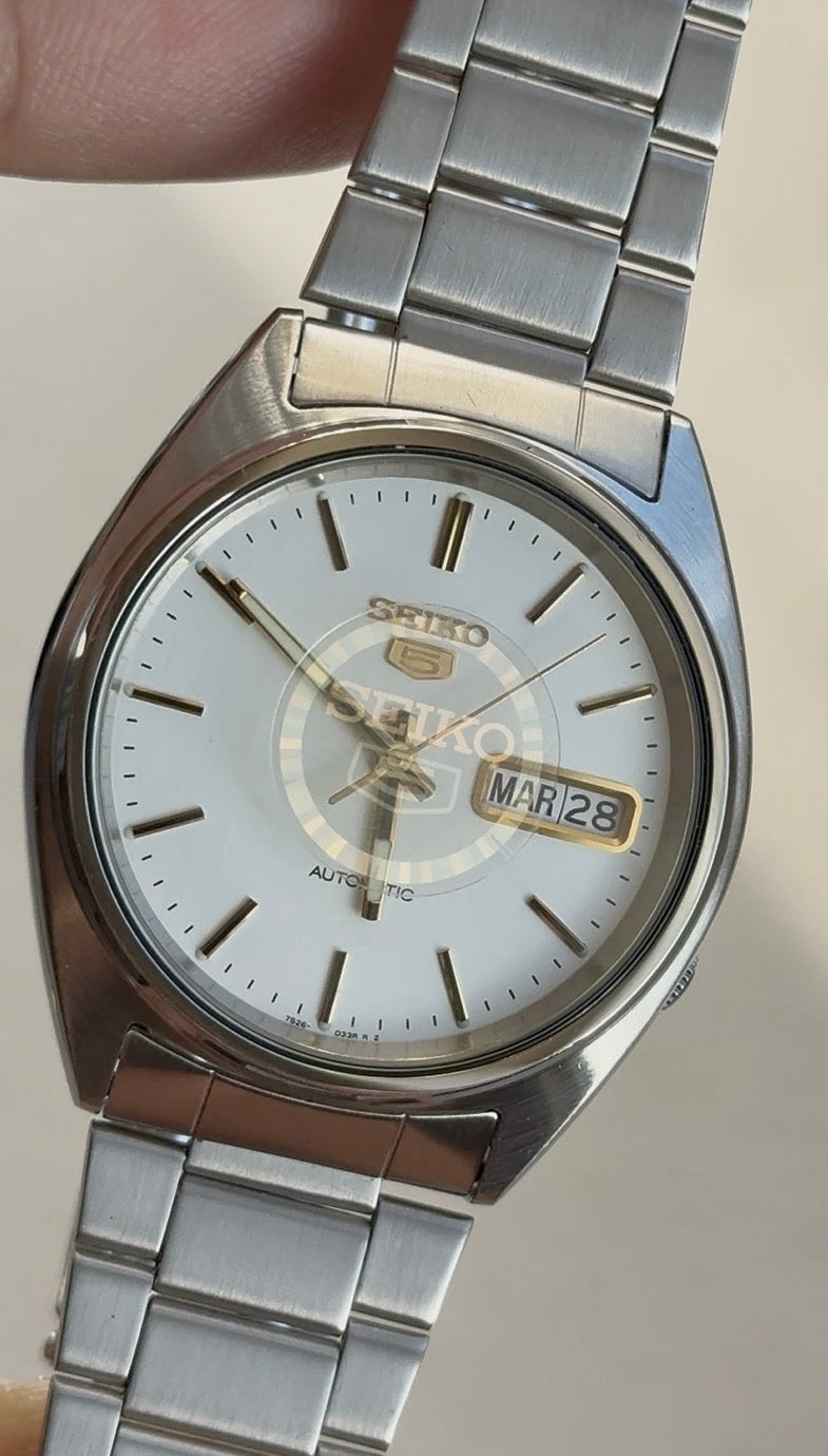 2000 Seiko 5 Automatic Day Date Watch