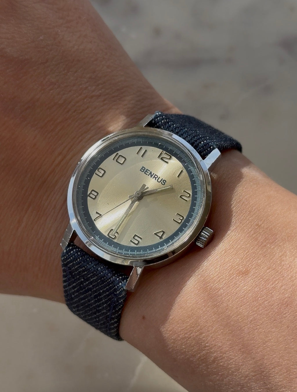 1970’s Benrus Wind Up Mechanical Germany Watch