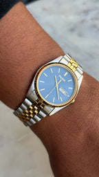 1993 SEIKO Pulsar Quartz “President” Two Tone Day Date Watch