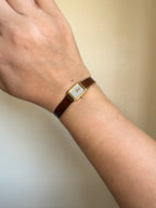 1985 Seiko Quartz Petite Gold Tone Tank Watch