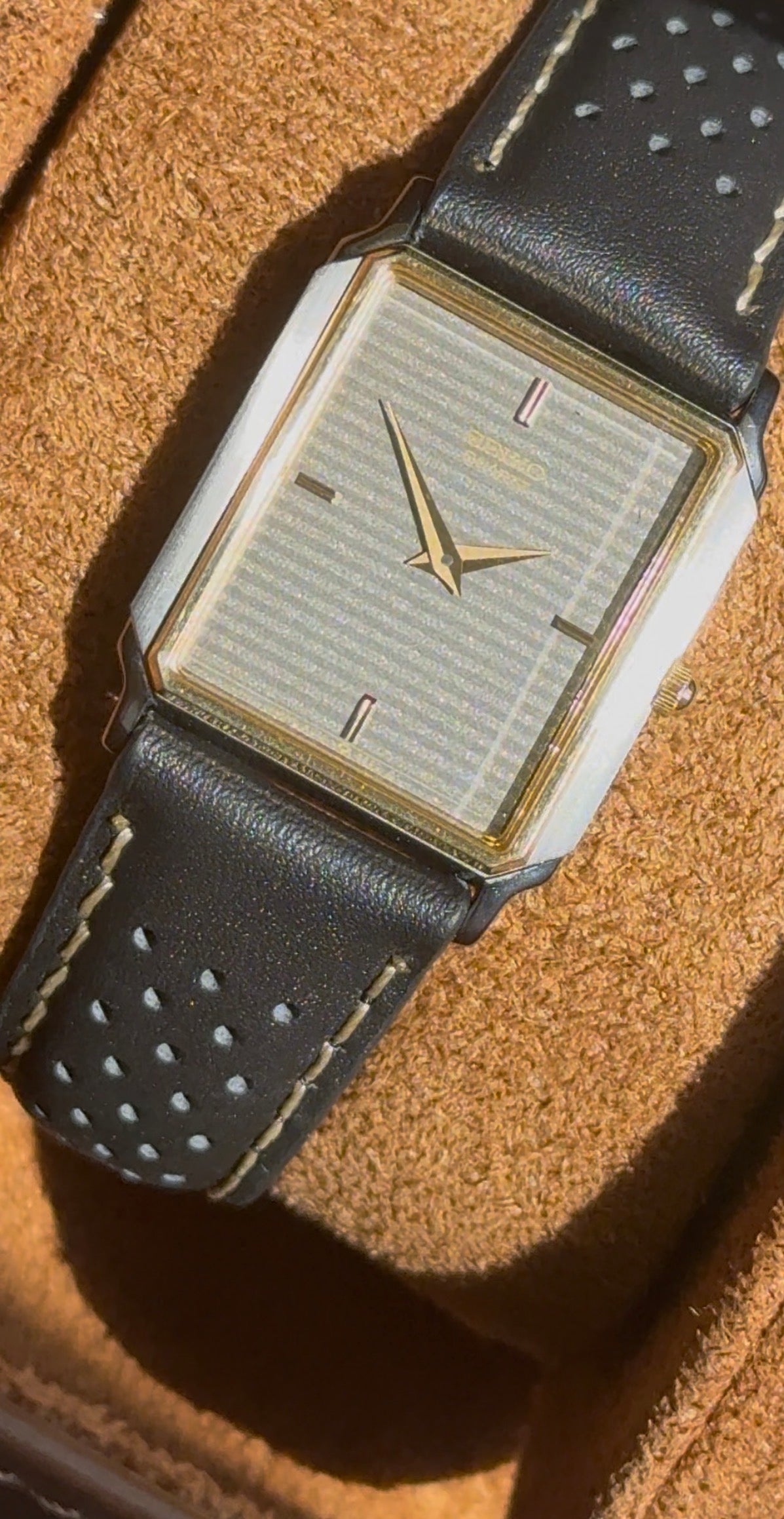 1997 Seiko Quartz Two Tone Tank Watch