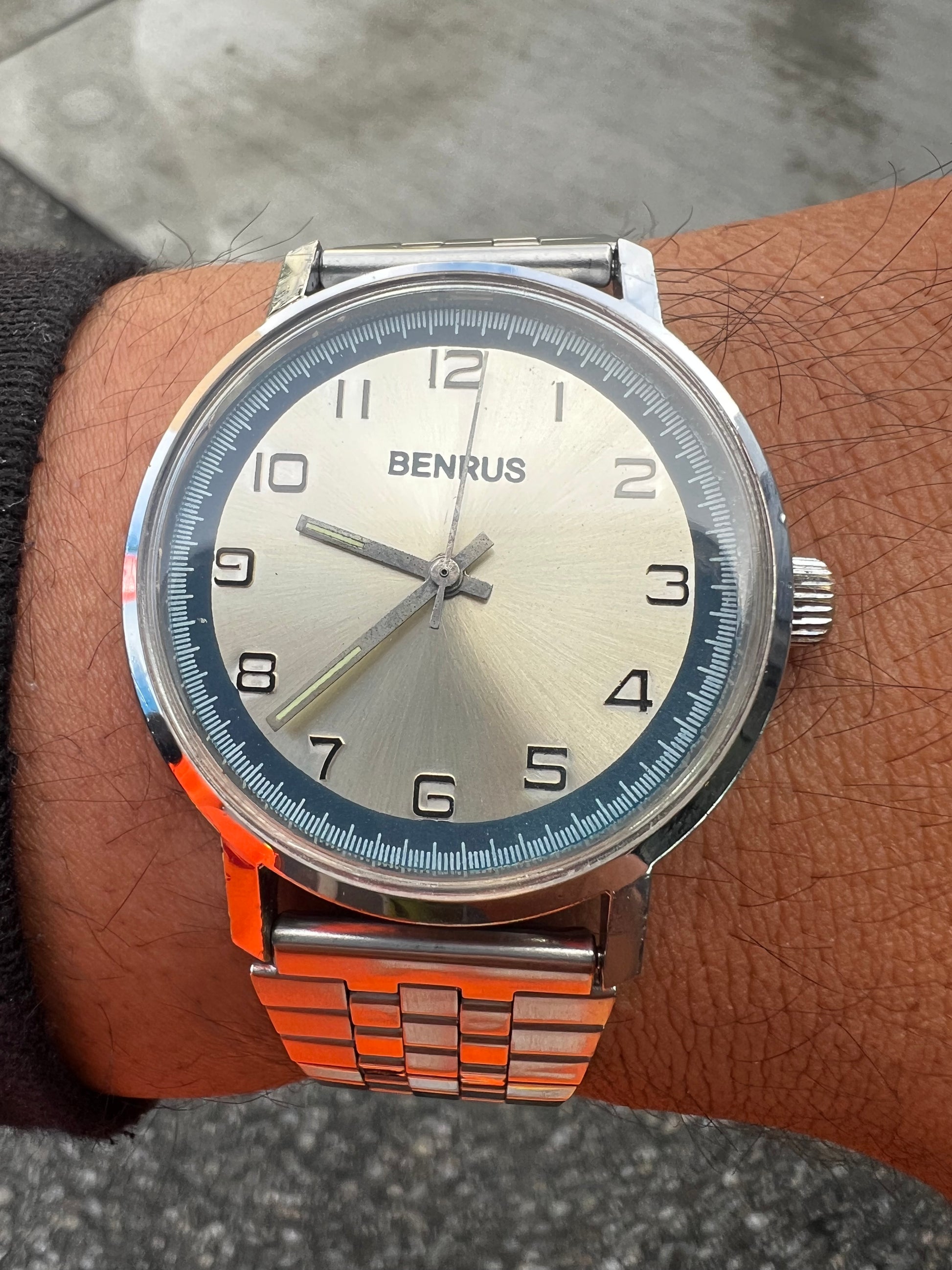 1970’s Benrus Wind Up Mechanical Germany Watch