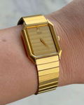1984 Seiko Quartz Gold Plated Tank Watch