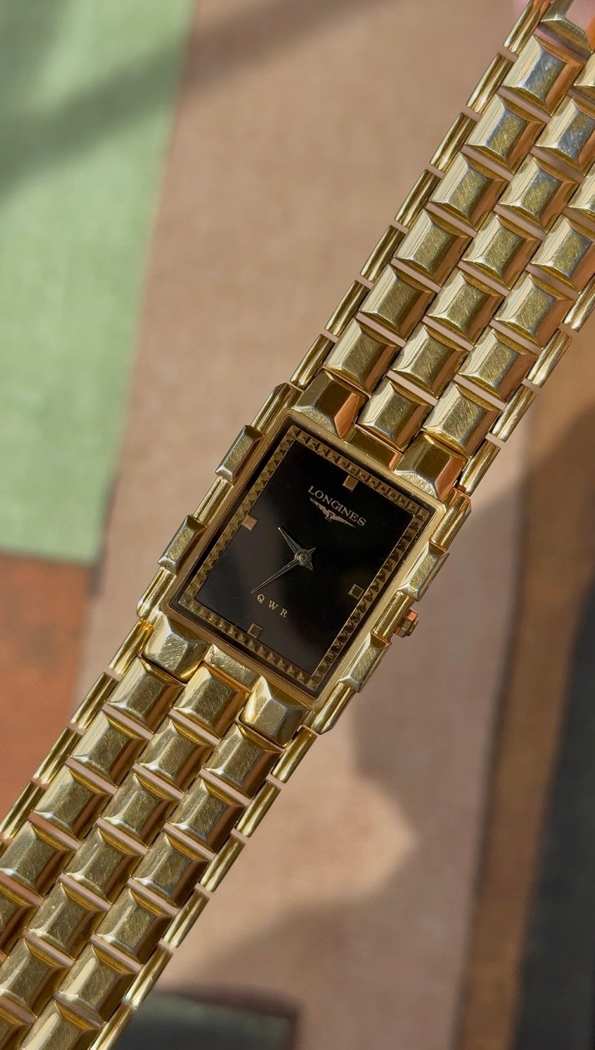 1980’s Longines Gold Plated Tank Watch