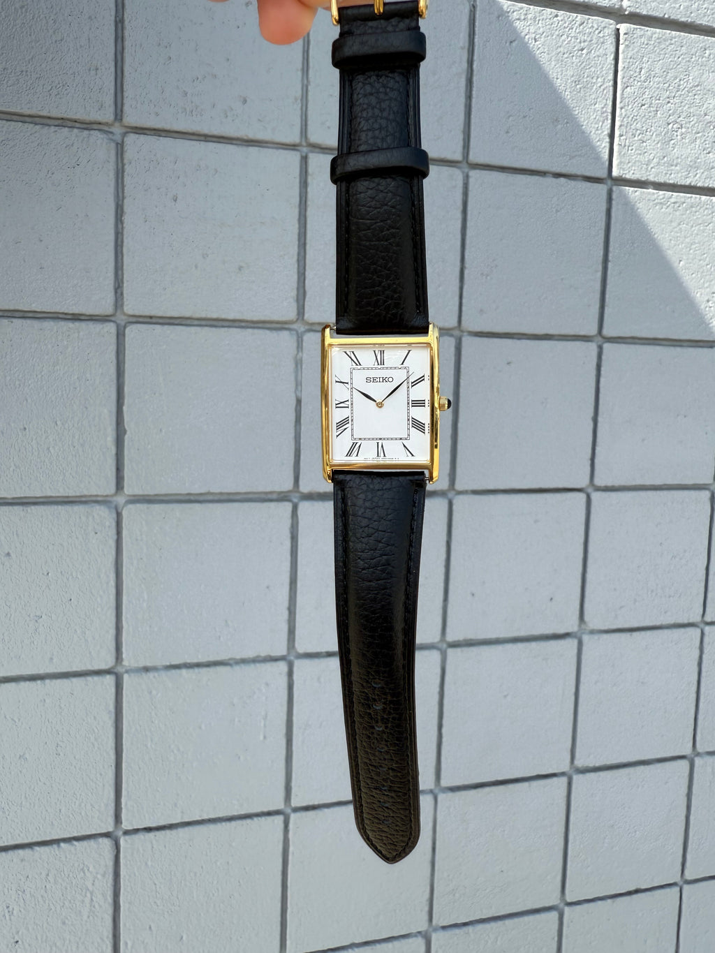 Seiko 4N30-00G0 Tank Watch