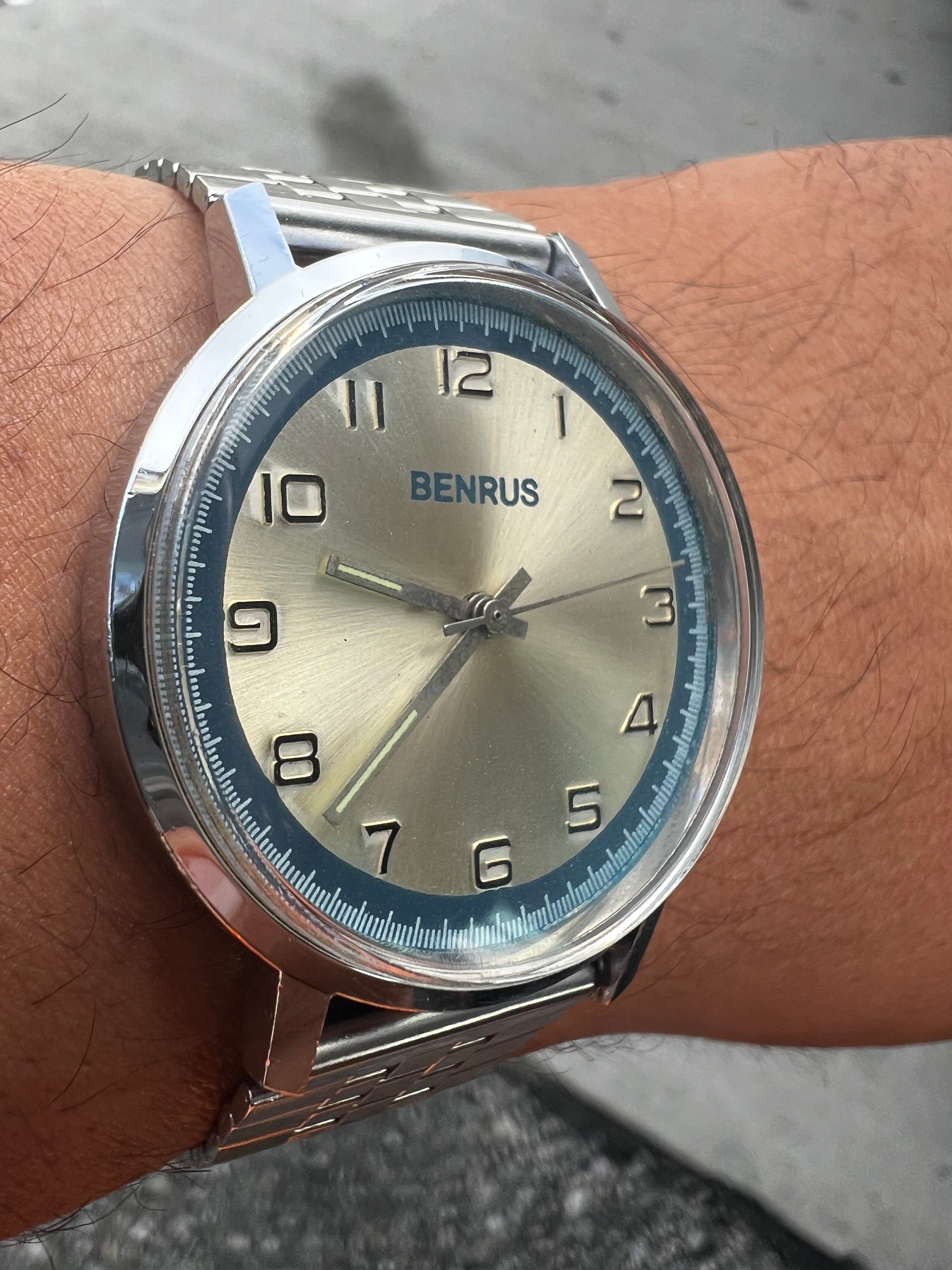 1970’s Benrus Wind Up Mechanical Germany Watch
