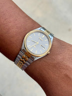 1990 Seiko Quartz Two Tone Day Date Watch
