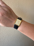 1983 Seiko Quartz Gold Tone Tank Watch