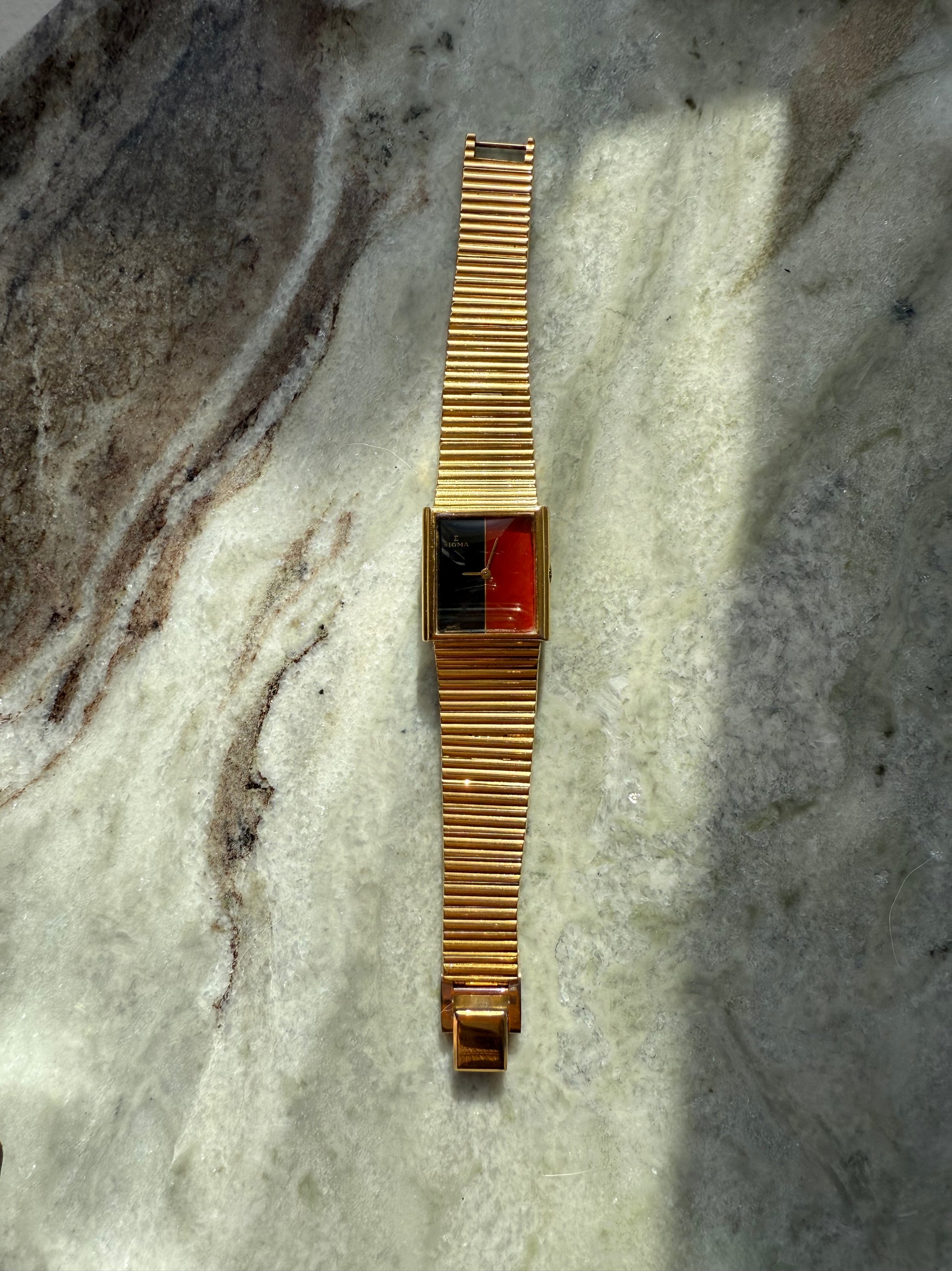 1970s Sigma Swiss Mechanical Tank Watch