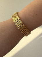 1991 Seiko Quartz Gold Tone Tank Watch
