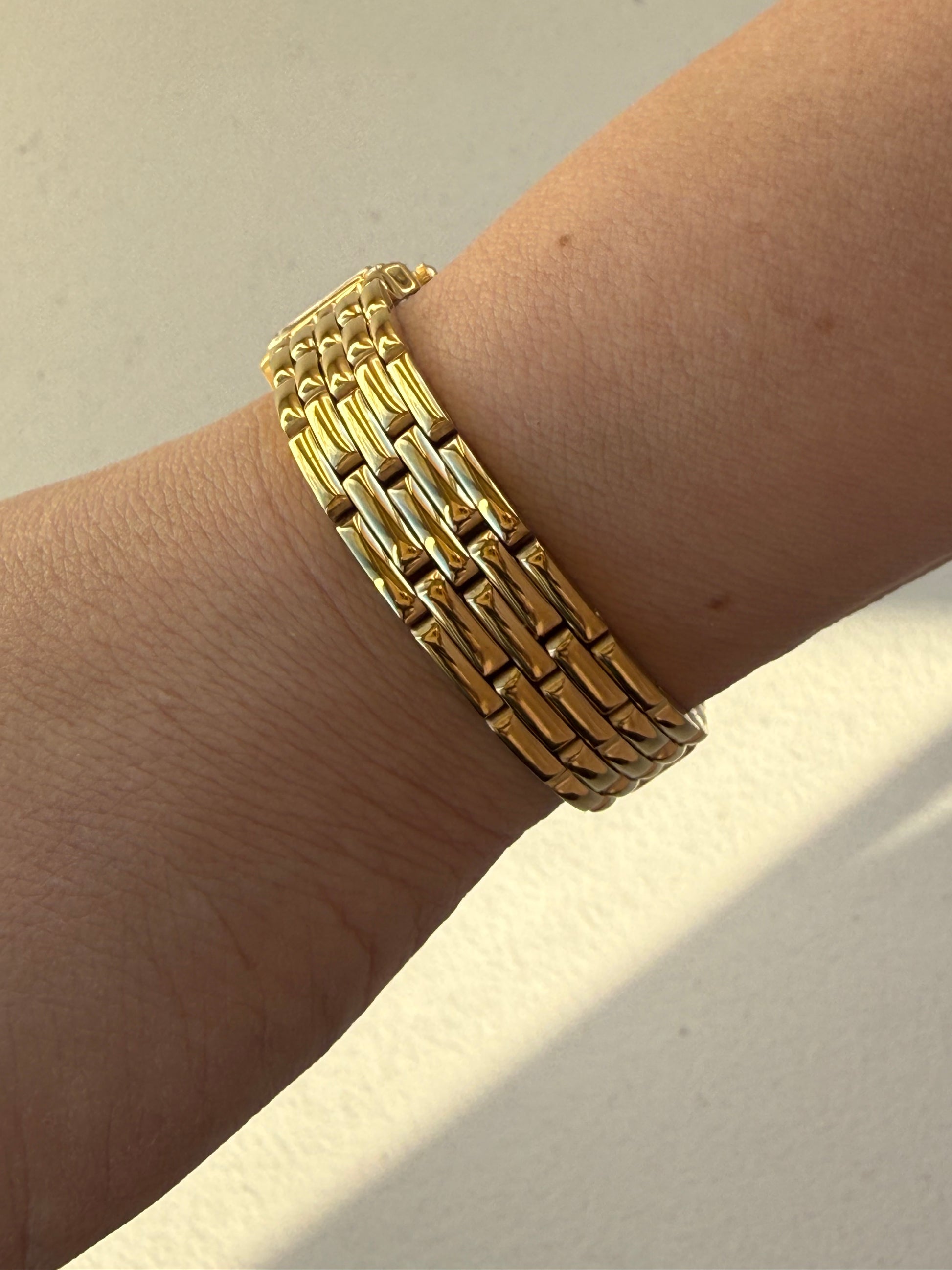 1991 Seiko Quartz Gold Tone Tank Watch