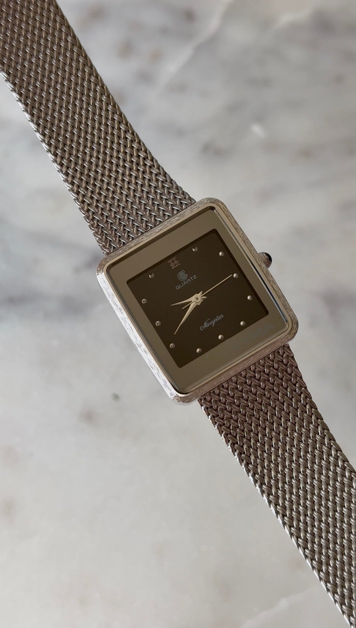 1980’s Cyma Quartz Navystar Swiss Tank Watch