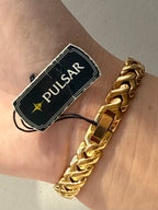 1988 (NOS) Pulsar by SEIKO Gold Tone Bracelet Watch