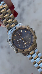 1991 Seiko Chronograph Date-Just Alarm Watch