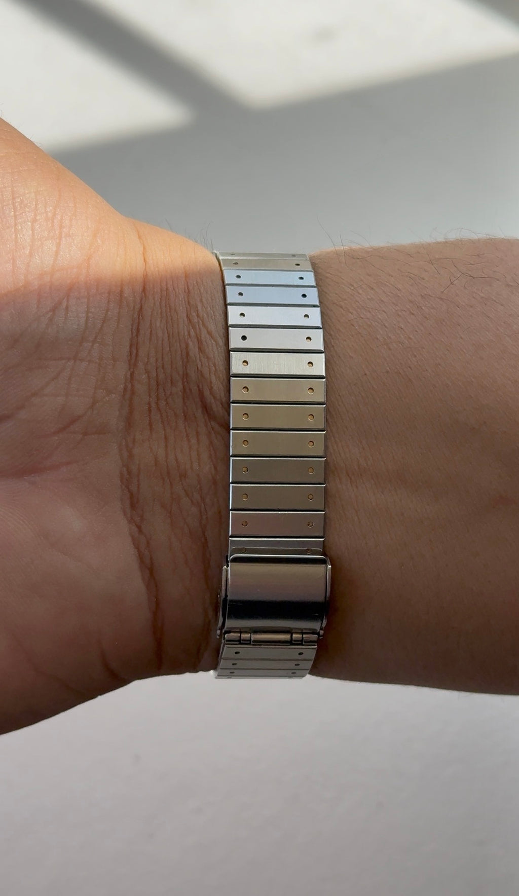 1984 Seiko Quartz Chronos Two Tone Octagon Watch