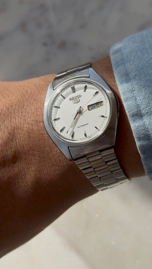 1985 Seiko 5 Automatic Kanji Day Date Watch