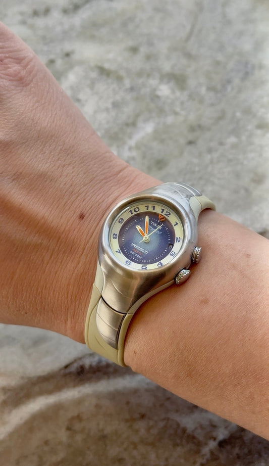 Vintage Timex Rush Indiglo Date-Just Watch