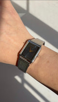 1996 Seiko Quartz SX Silver Tone Tank Watch