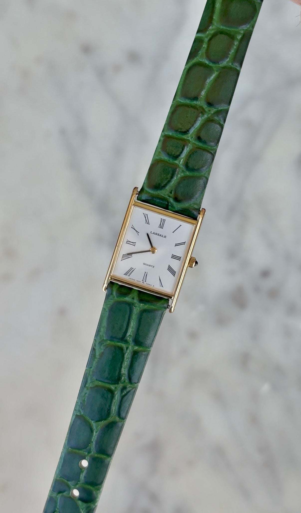 1988 Seiko Lassale Quartz Roman Tank Watch