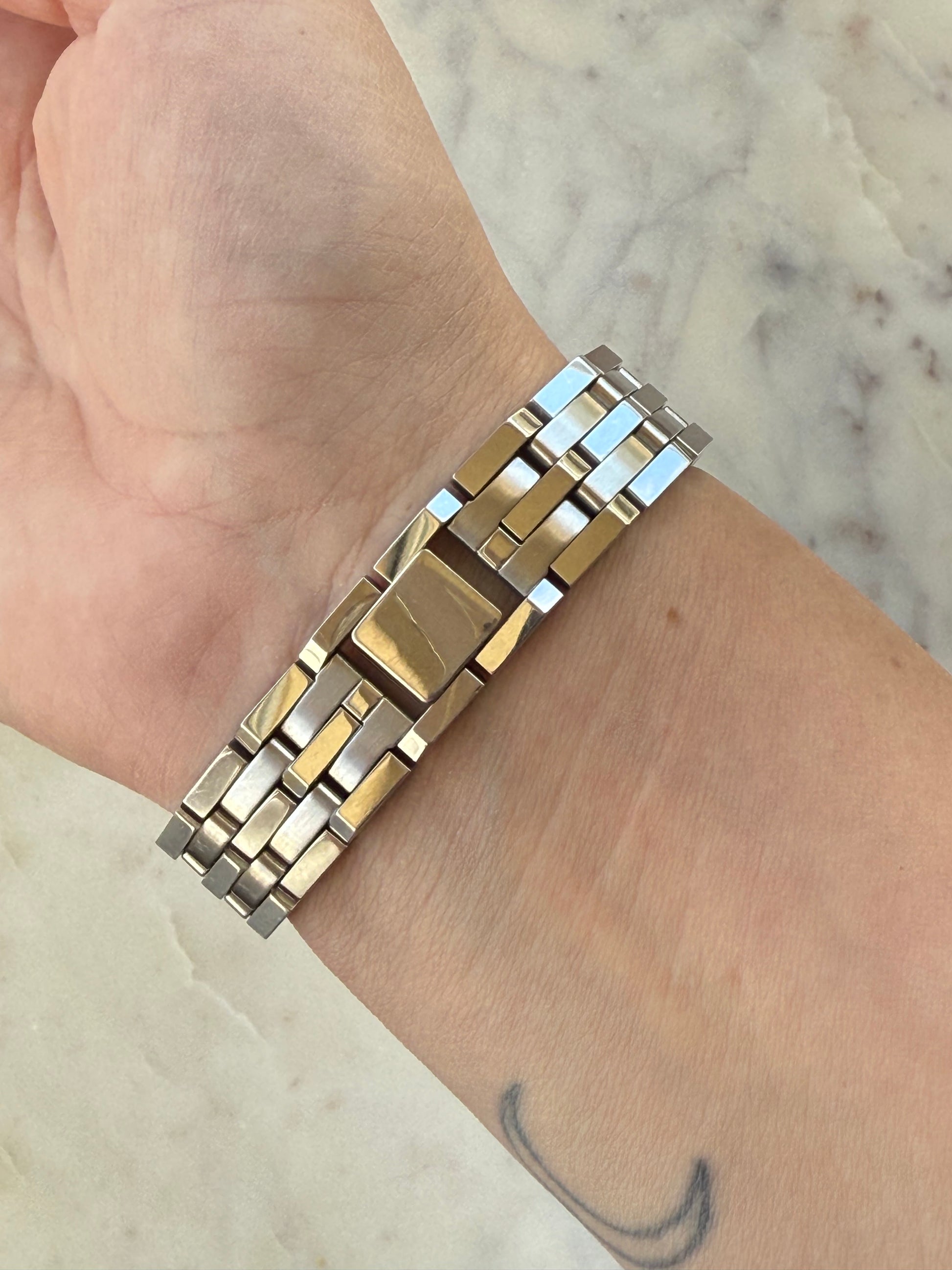 1998 Seiko Silver Tone Tank Watch