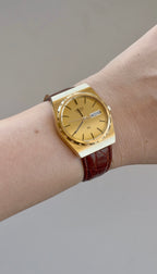 1978 Seiko Quartz "222" Gold Tone Day Date Watch